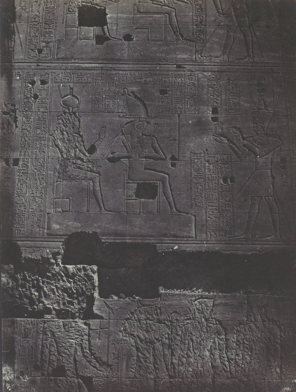 Nubien. Großer Tempel der Isis A Philoe. Westliche Mauer von Maxime Du Camp