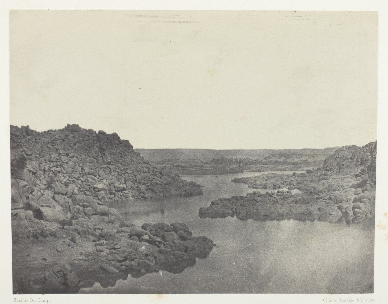 Ausgang des ersten Katarakts, Oberägypten von Maxime Du Camp