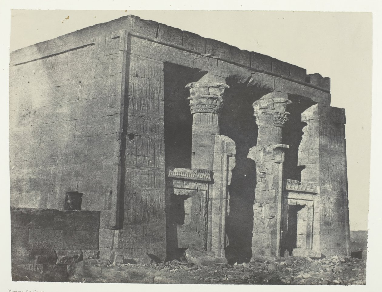 Tempel von Dakkeh, Naos, Nubien von Maxime Du Camp