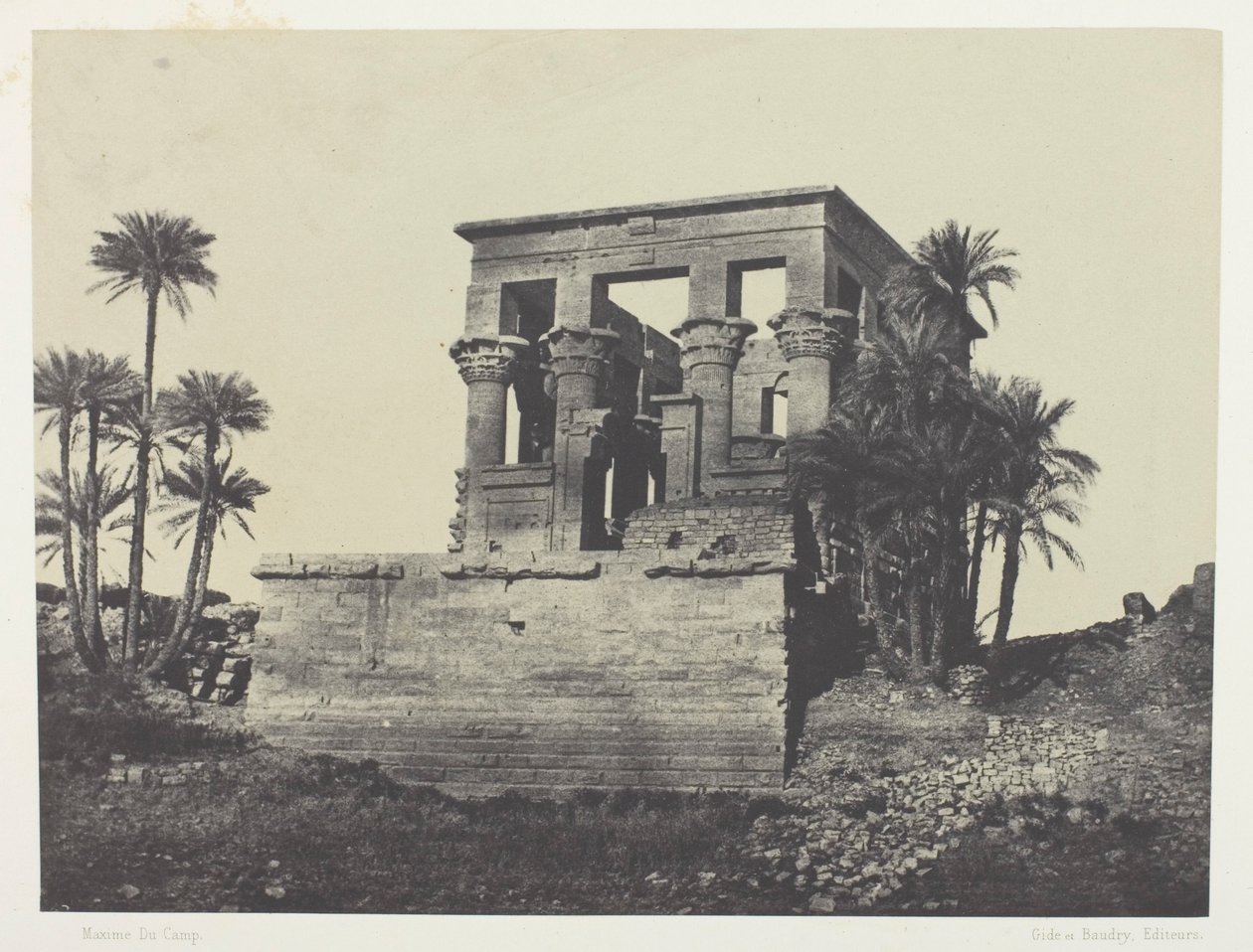 Tempel Hypäthre, Philoe; Nubien von Maxime Du Camp