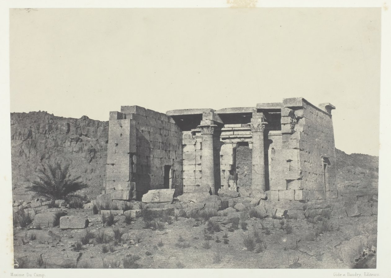 Tempel von Tafeh Ancienne Taphis, Nubien von Maxime Du Camp