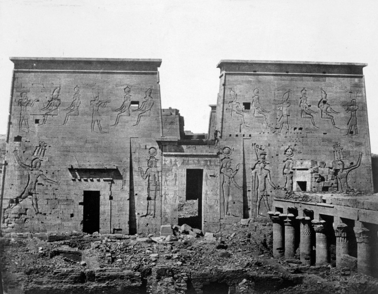 Tempel von Philae, Nubien, Ägypten von Maxime Du Camp