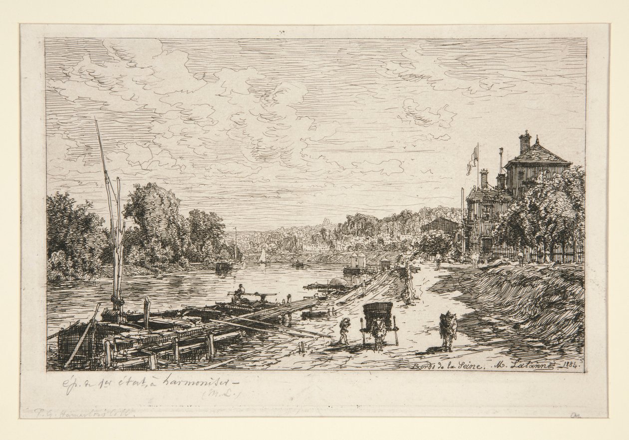 Bords de la Seine (Ufer der Seine) von Maxime Lalanne