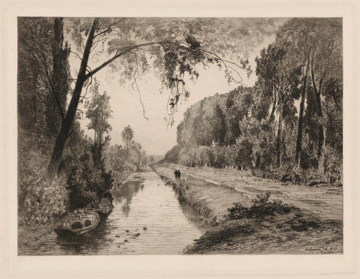 Der Kanal bei Pont-Saint-Maxence von Maxime Lalanne
