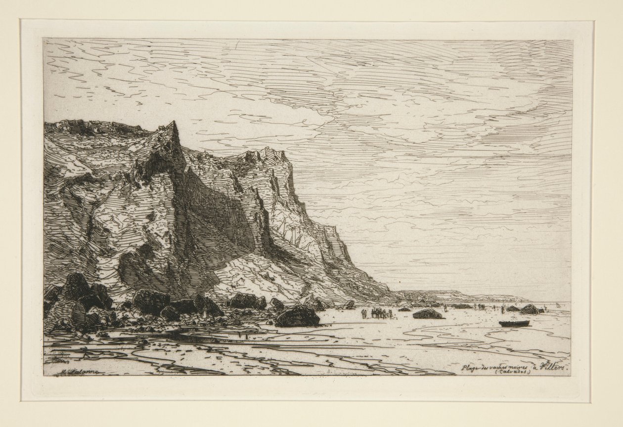 Strand der schwarzen Kühe bei Villers (Calvados) von Maxime Lalanne