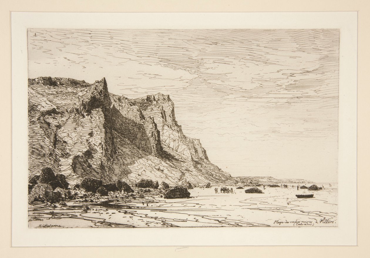 Strand der schwarzen Kühe bei Villers (Calvados) von Maxime Lalanne