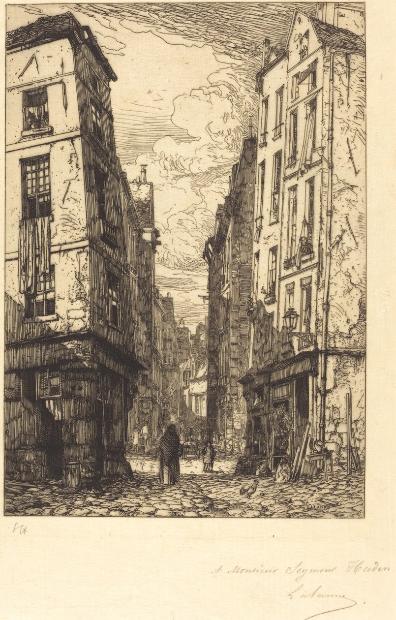 Rue des Marmousets (Quartier de la cité, altes Paris) von Maxime Lalanne