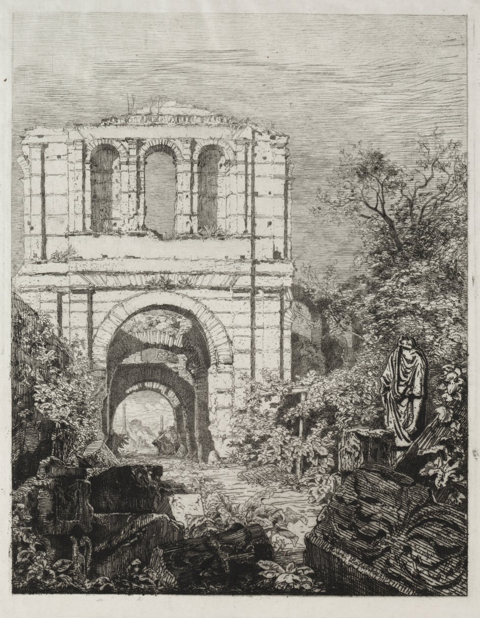 Ruinen des Palais Gallien in Bordeaux von Maxime Lalanne