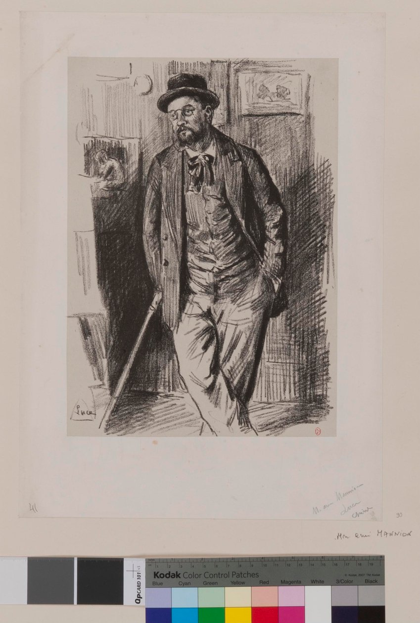 [Ganzfiguriges Porträt eines Mannes - M. aux Marmions?] von Maximilien Luce