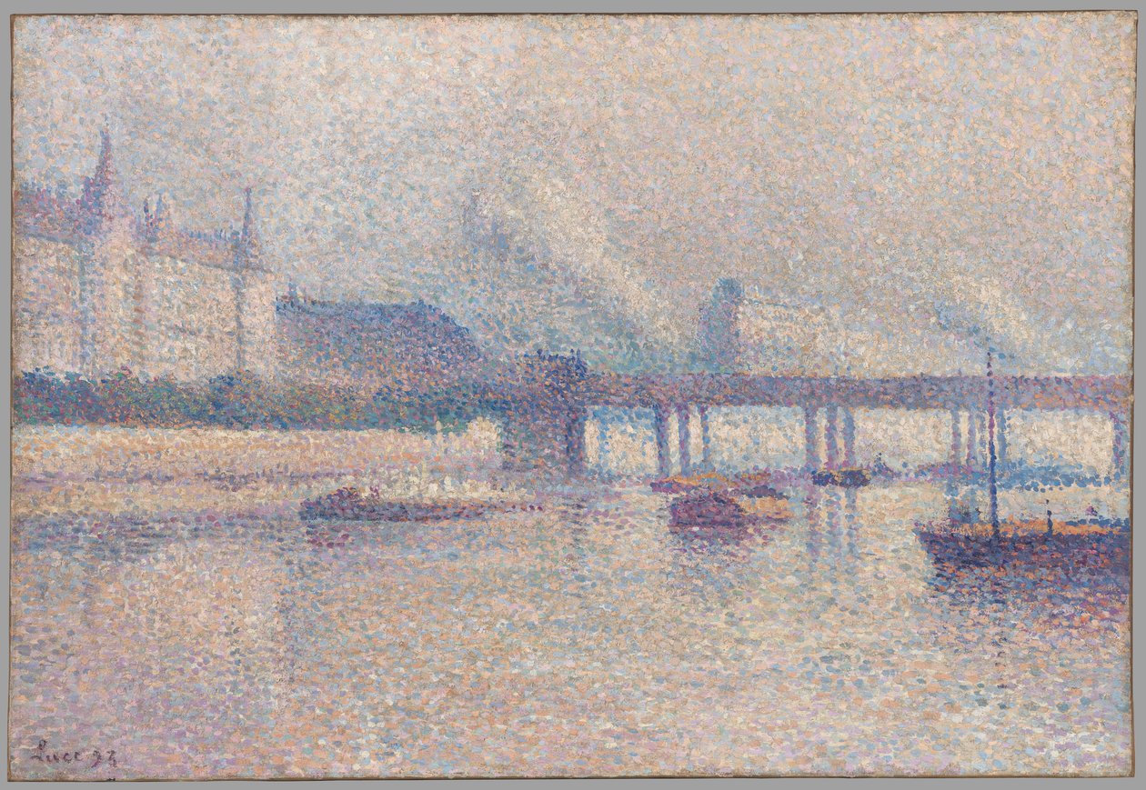 Die Ufer der Seine in Paris von Maximilien Luce