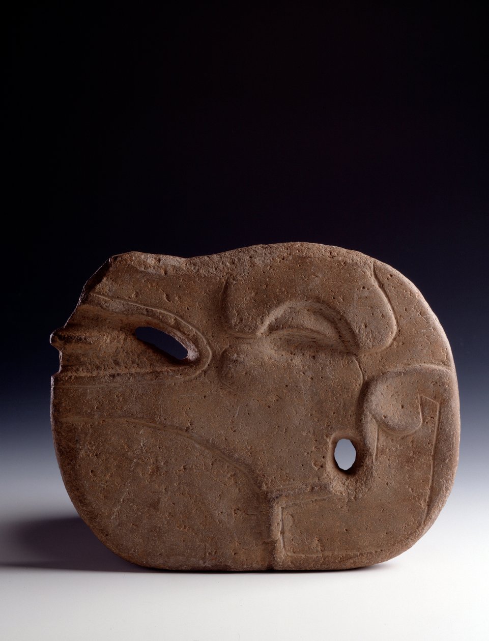 Präkolumbische Kunst, Maya-Zivilisation, klassische Periode: zoomorphe Axt von Mayan Mayan