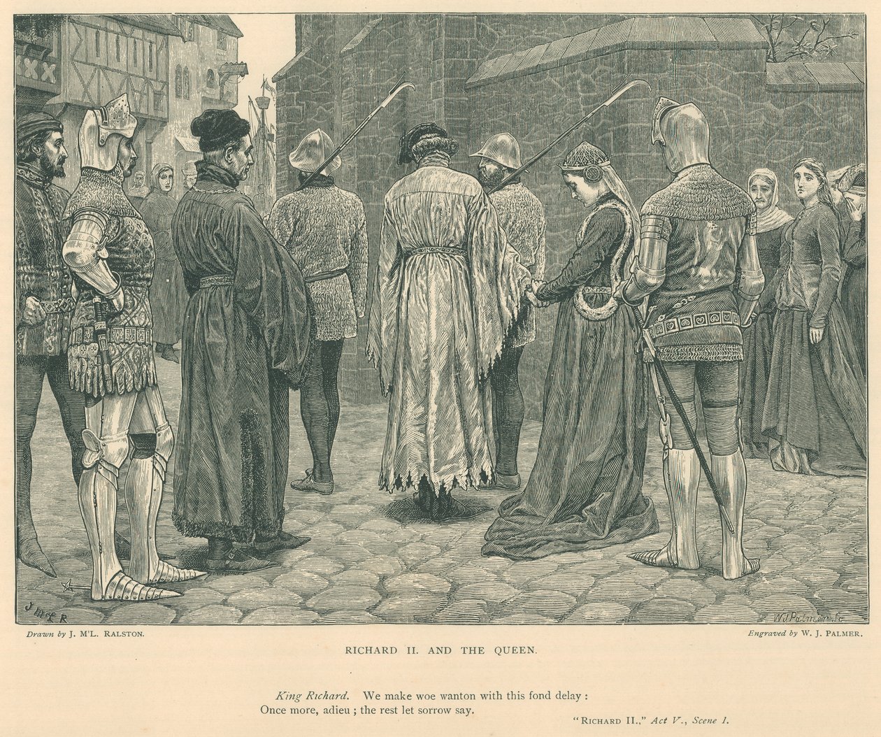 Illustration für König Richard II (Gravur) von McLaren John Ralston