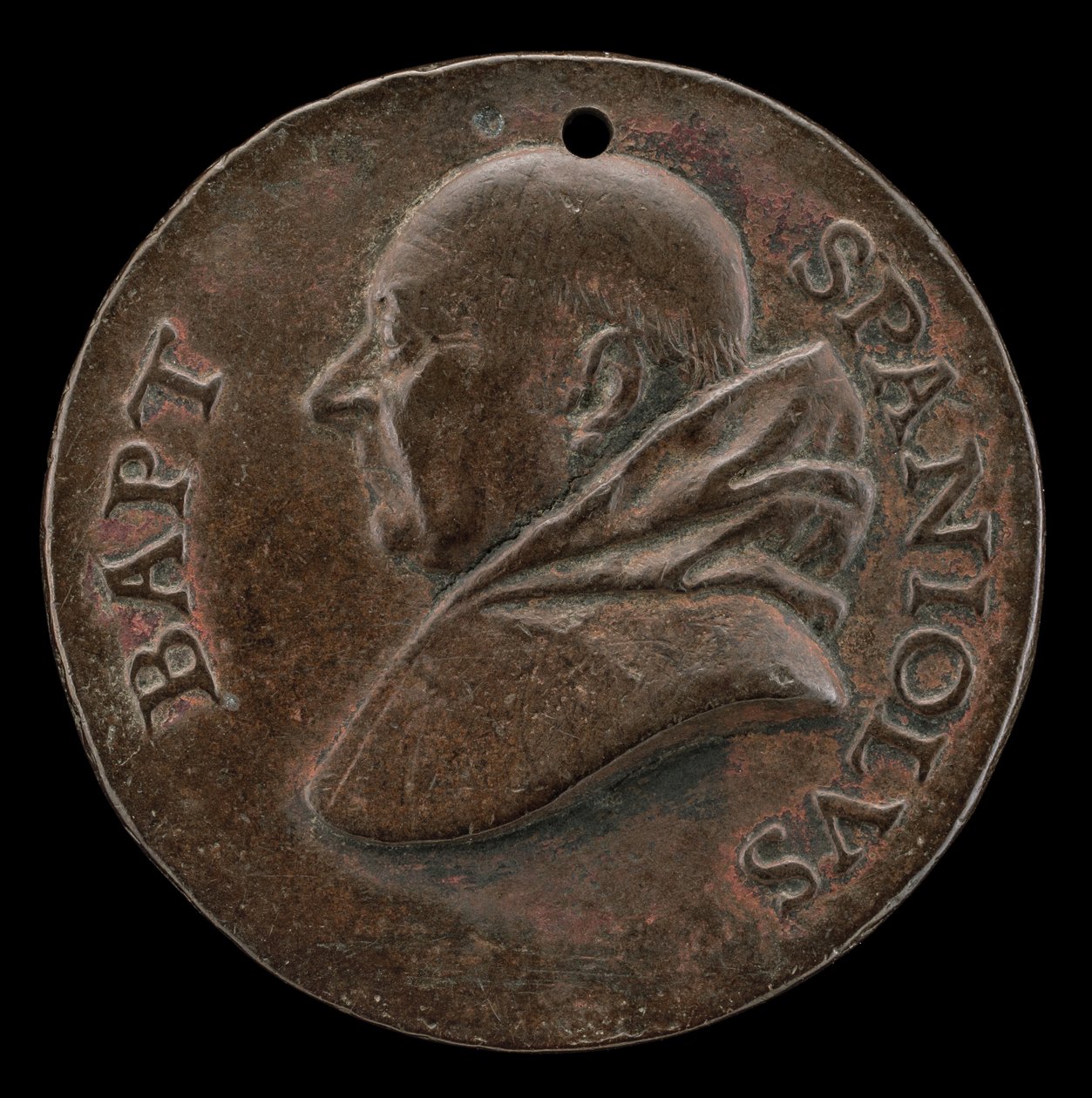 Battista Spagnoli von Mantua, 1447-1516, Karmeliterdichter [Vorderseite], ca. 1513 von Mea