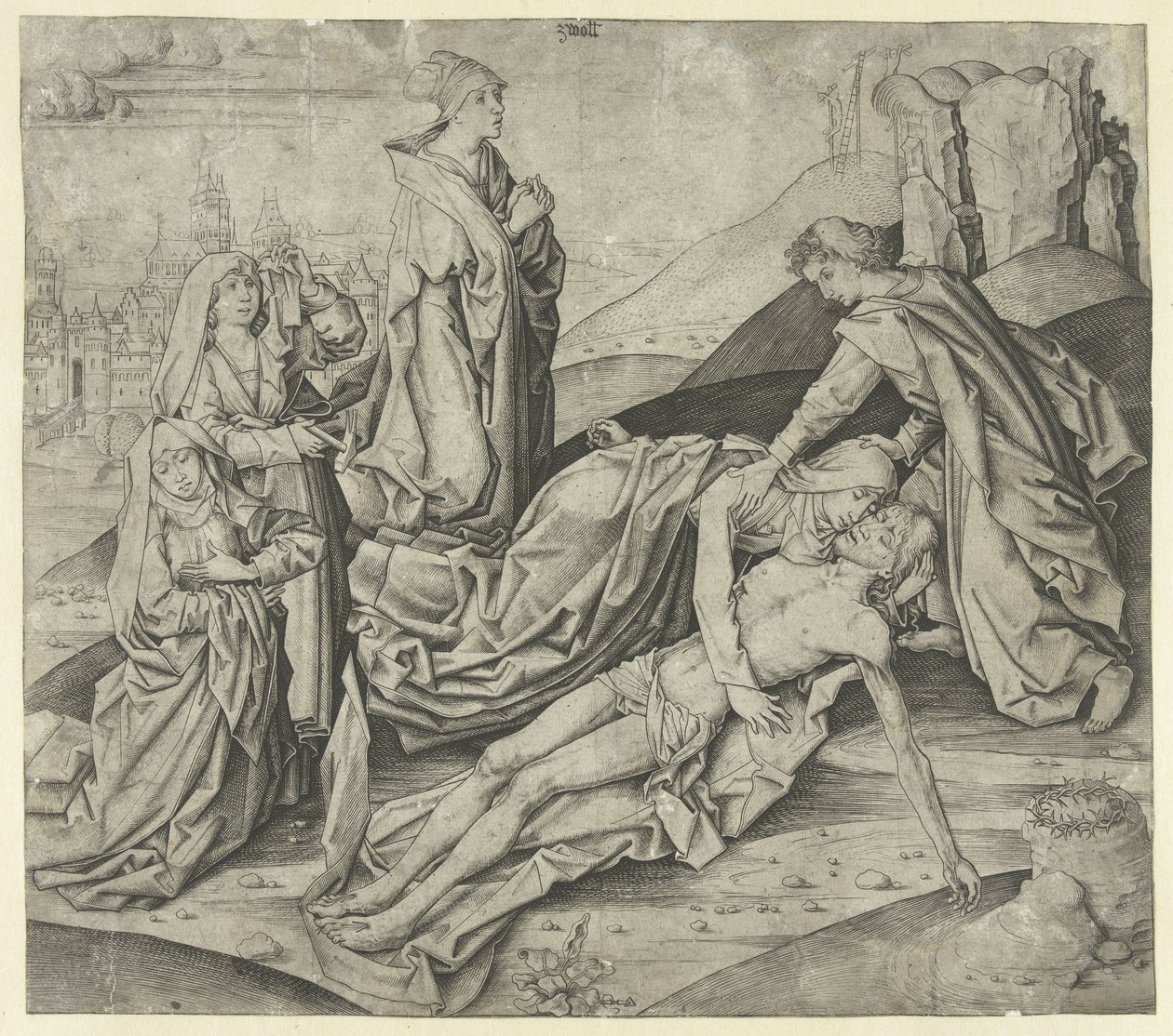 Die Beweinung Christi von Meester IAM van Zwoll