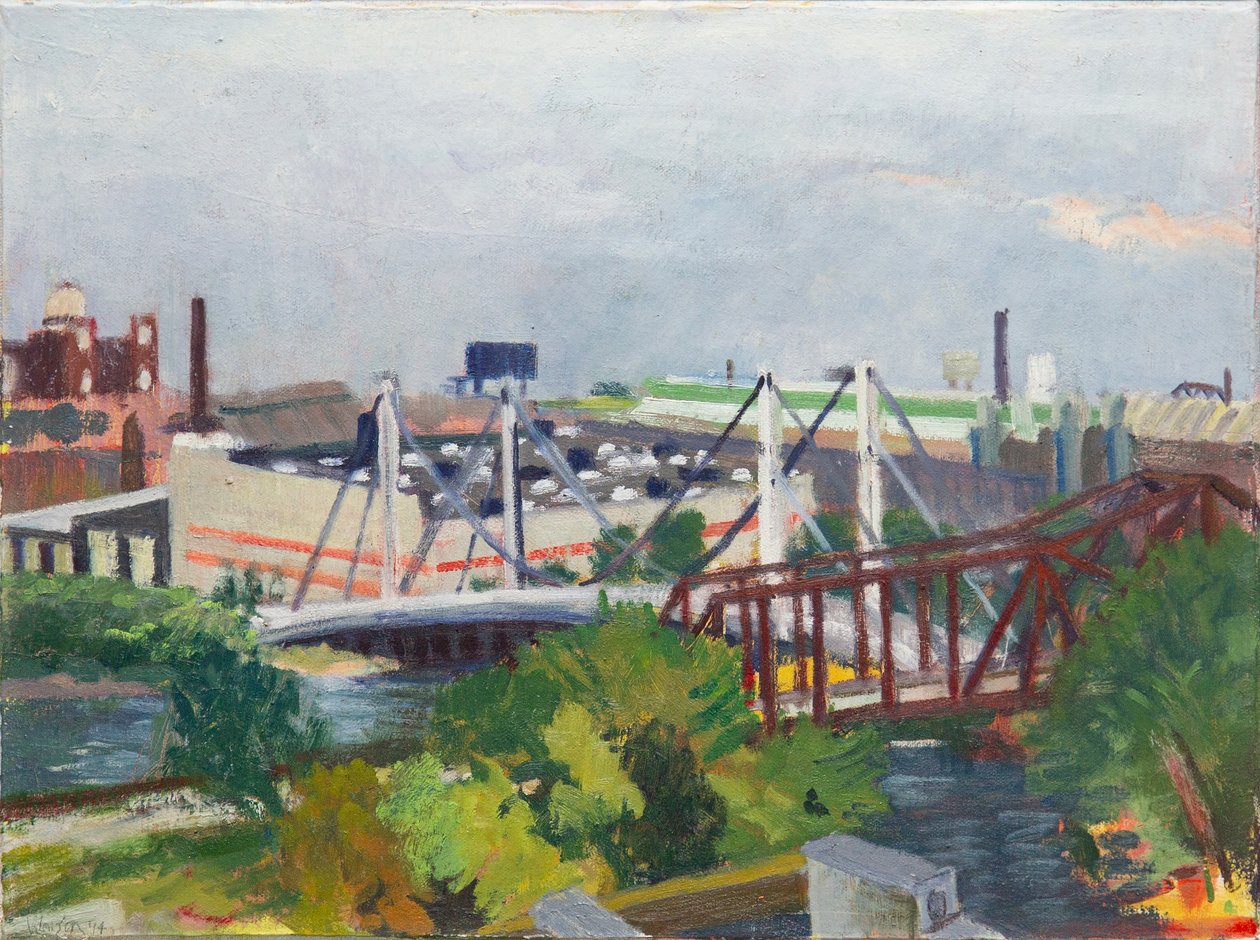 Blick nach Westen über den Nordarm, 2014 von Megan Williamson