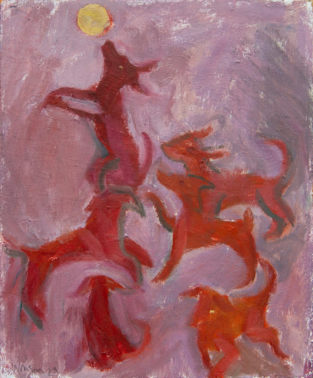 Sechs Hunde, 2023 von Megan Williamson