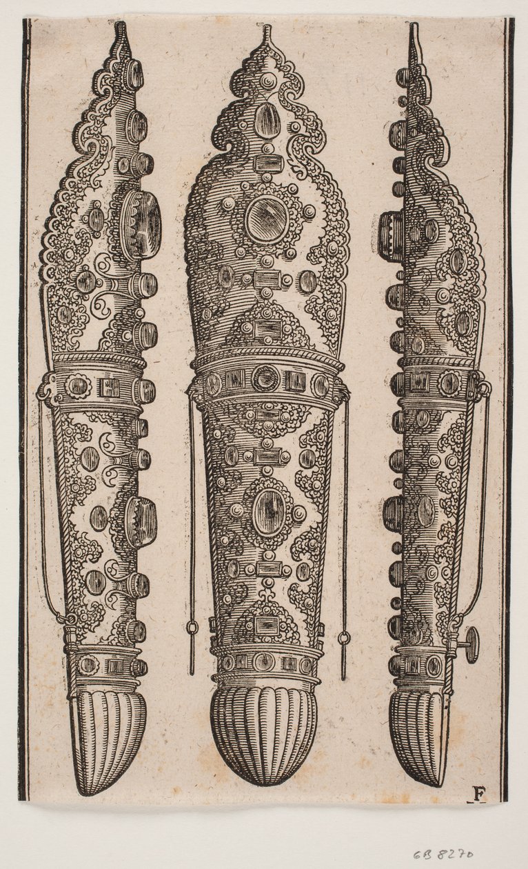 Halter für den Federbusch auf einer Janitscharen-Kopfbedeckung von Melchior Lorck