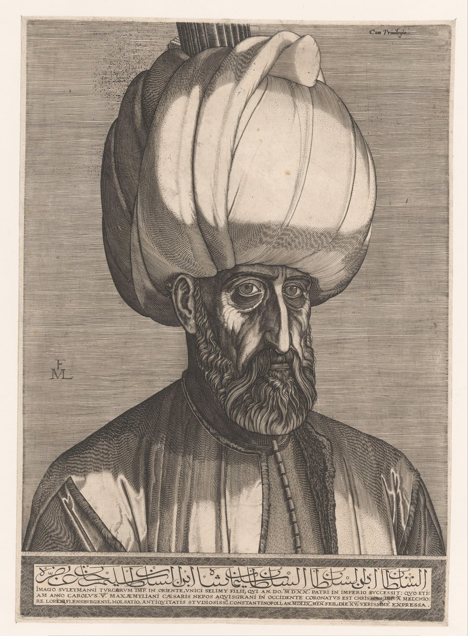 Porträt von Sultan Süleyman I. von Melchior Lorck