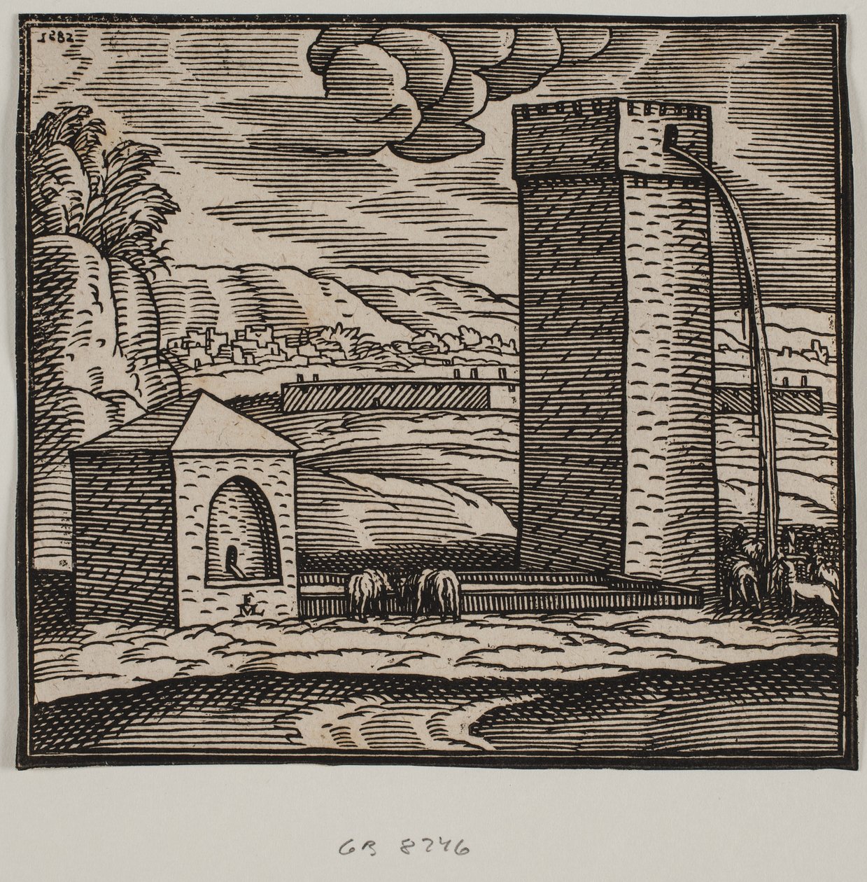 Brunnen, Wassertränke und Wasserturm von Melchior Lorck