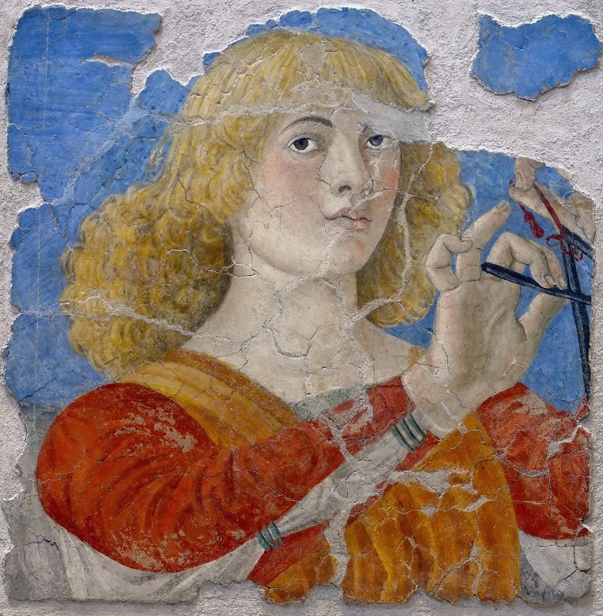 Musizierender Engel von Melozzo da Forli, ca. 1480 (Fresko) von Melozzo da Forli