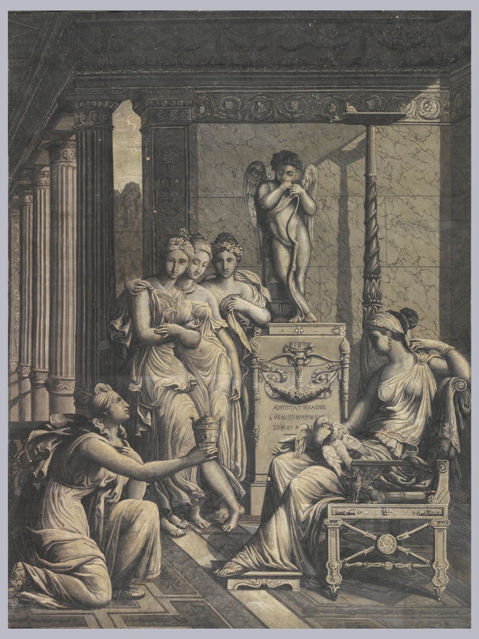 Psyche bringt Venus einen Becher Wasser aus dem Jungbrunnen von Merry-Joseph Blondel