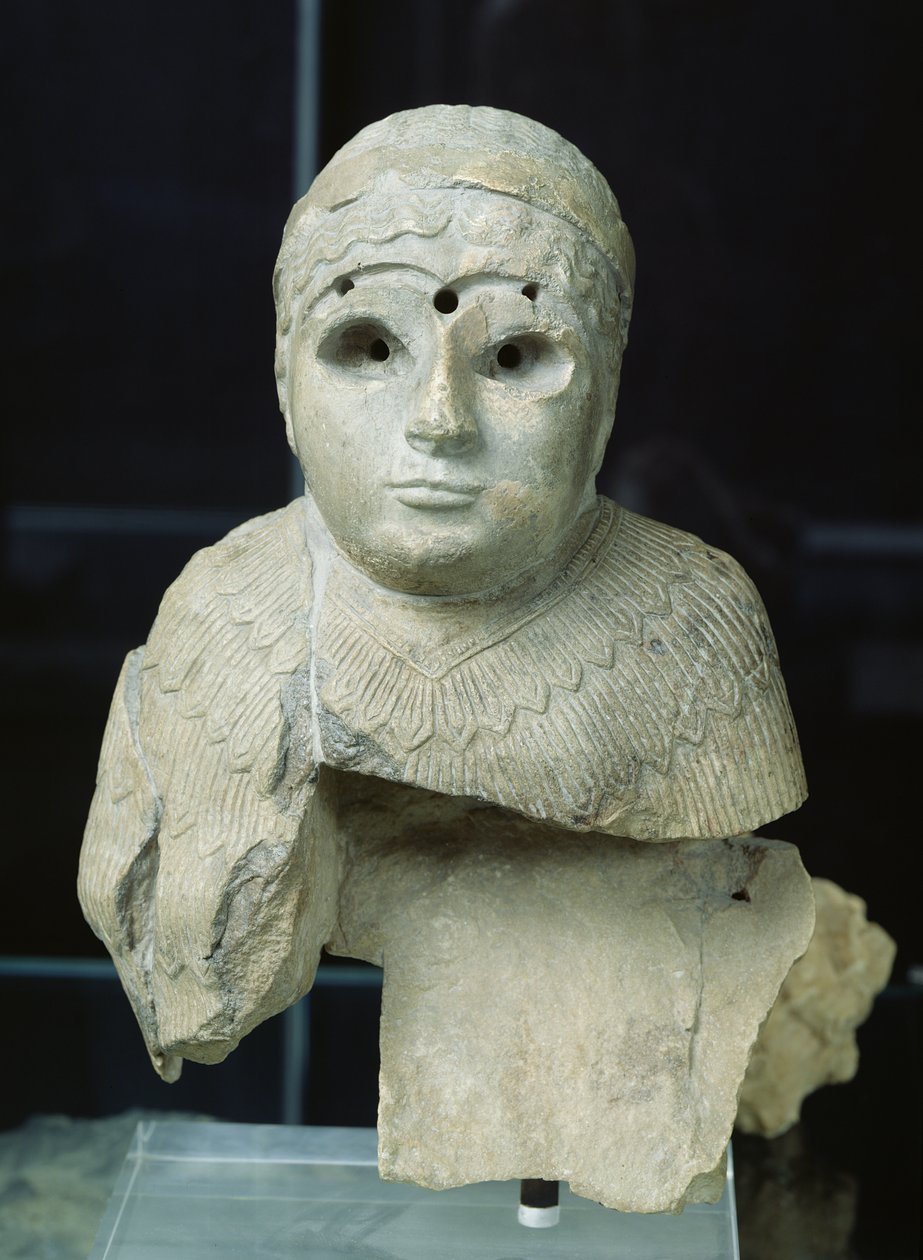 Statuette einer Frau mit Schultertuch, akkadische Zeit, um 2340-2200 v ...