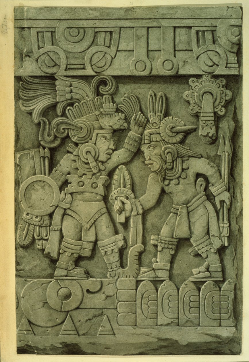 Der Stein von Tizoc von Mexican School