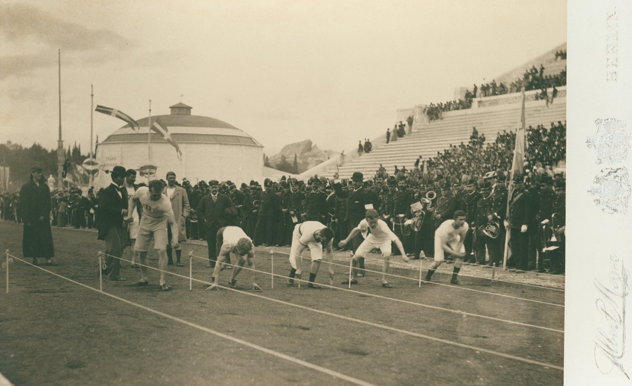 Olympische Spiele, 1896; Vorbereitung auf das 100-Meter-Rennen