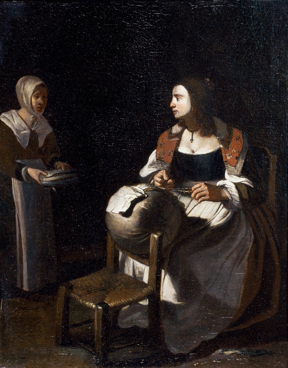 Die Spitzenklöpplerin von Michael (attr. to) Sweerts