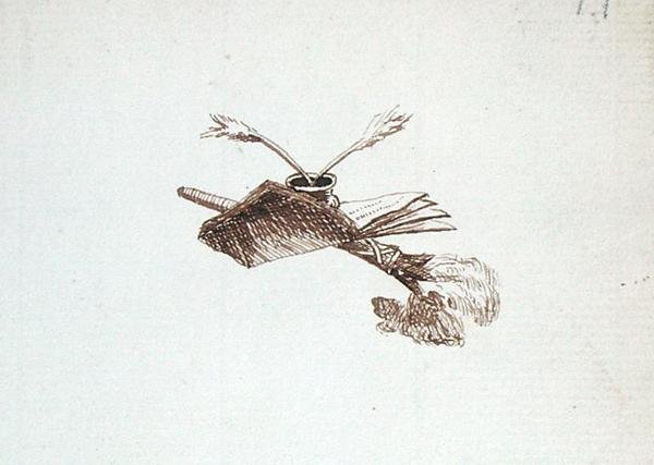 Zeichnung aus Michael Faradays Sammelalbum von Michael Faraday