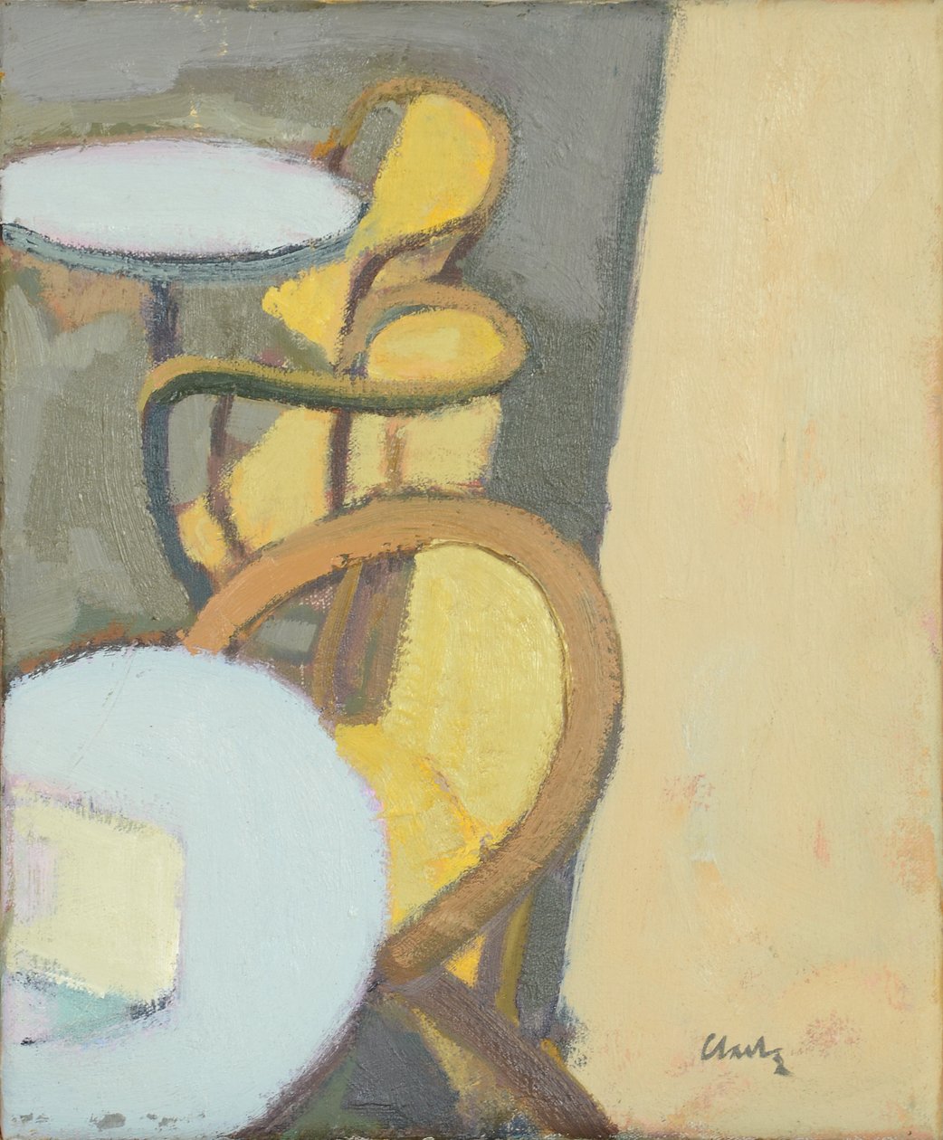 Café Tischplatte, 2017 von Michael G. Clark