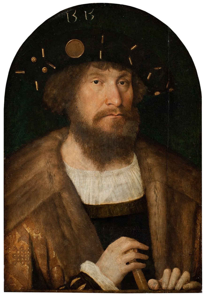Porträt von König Christian II. von Dänemark 1481-1559, 1514 oder 1515 von Michael Sittow