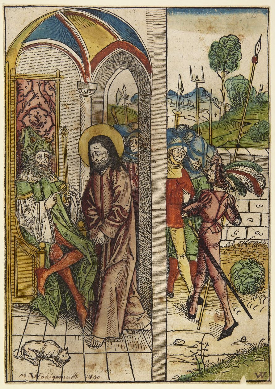 Christus vor Pilatus (Der Schatzbehalter, Figur 63) von Michael Wolgemut