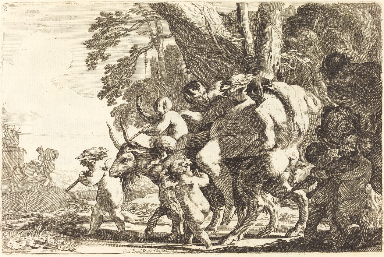 Betrunkener Silenus von Michel Dorigny