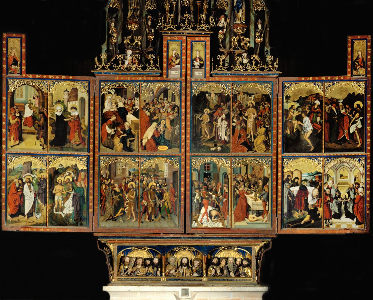 Hochaltar der Klosterkirche in Blaubeuren von Michel Erhart