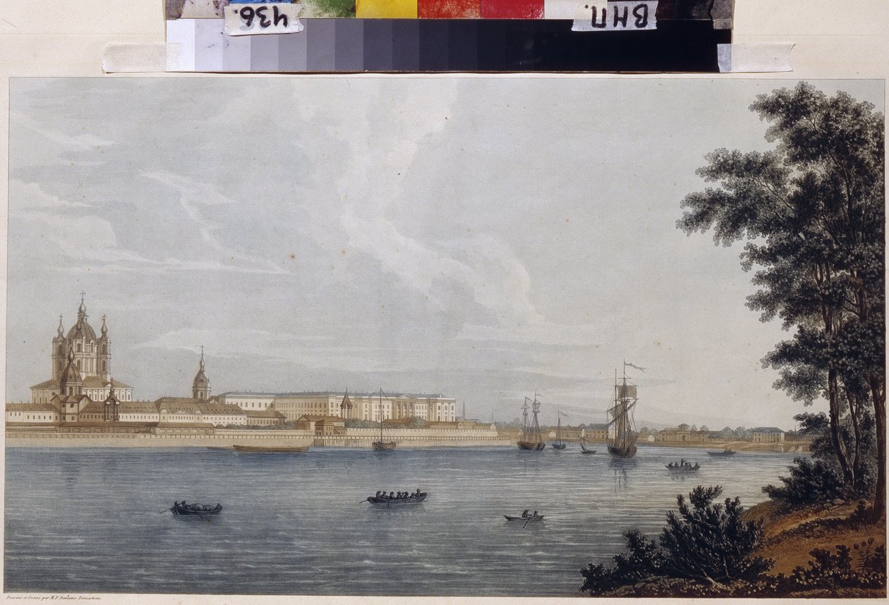 Das Smolny-Kloster in Sankt Petersburg von Michel Francois Damam Demartrait