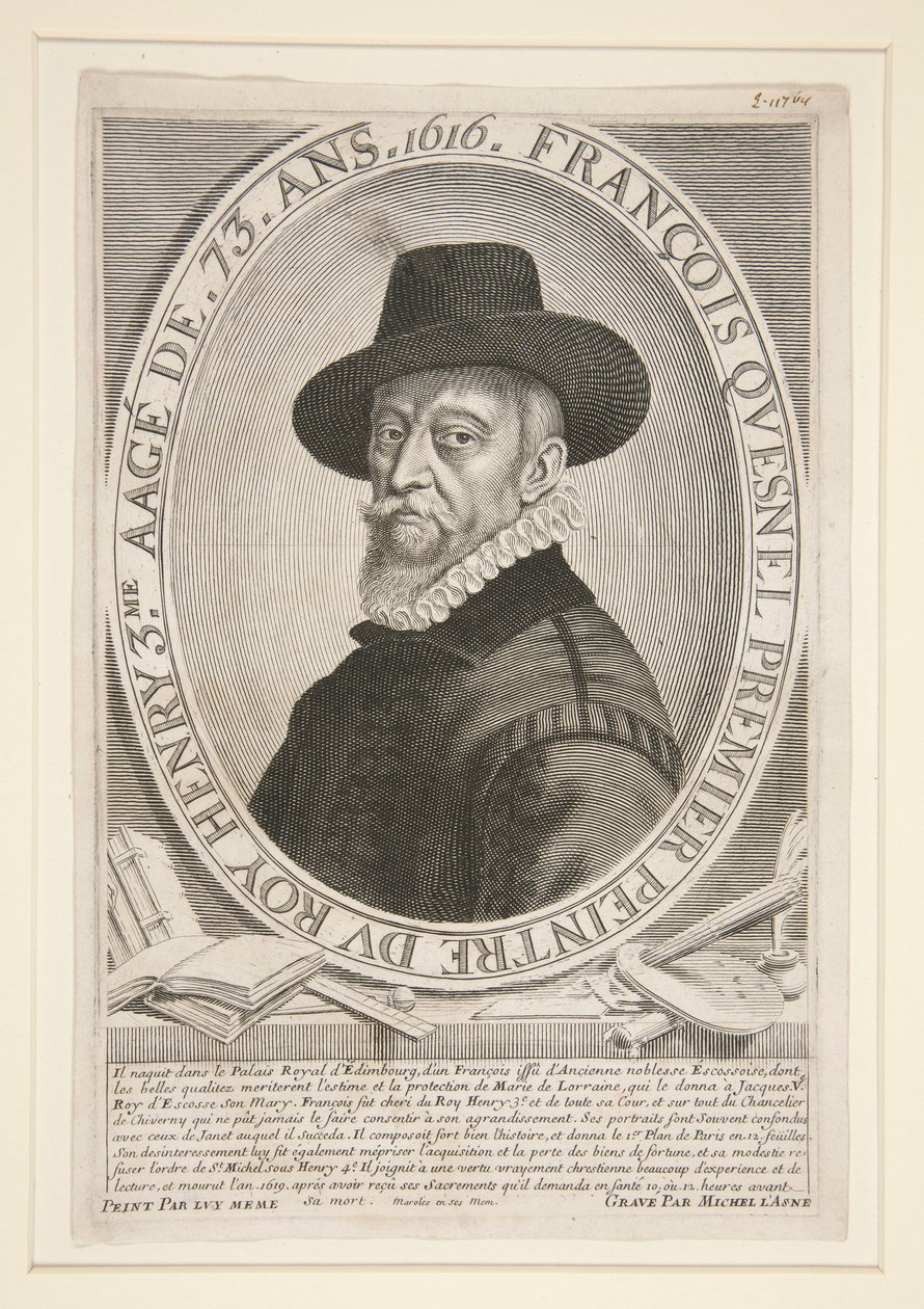 François Quesnel (1543-1619), im Alter von 73 Jahren von Michel Lasne