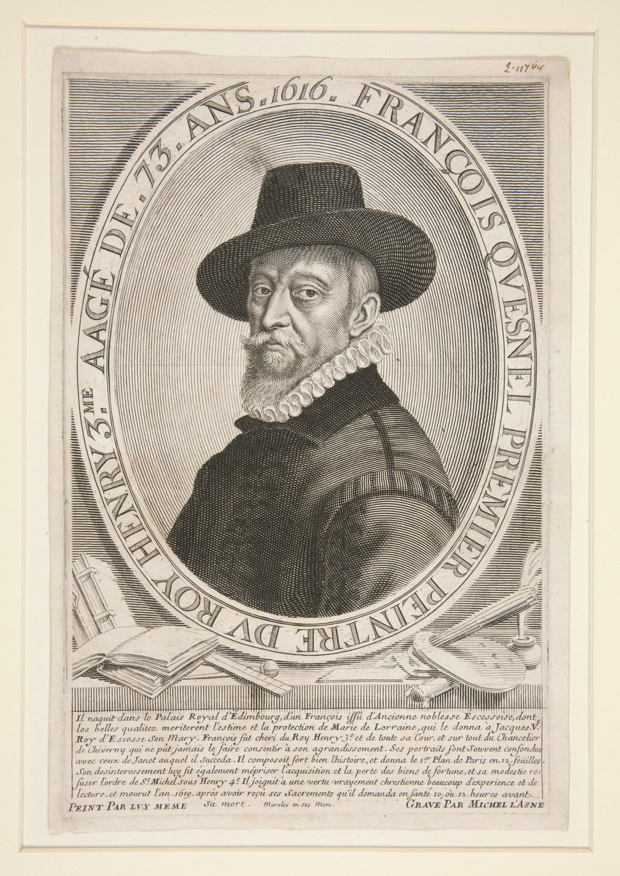 François Quesnel (1543-1619), im Alter von 73 Jahren von Michel Lasne