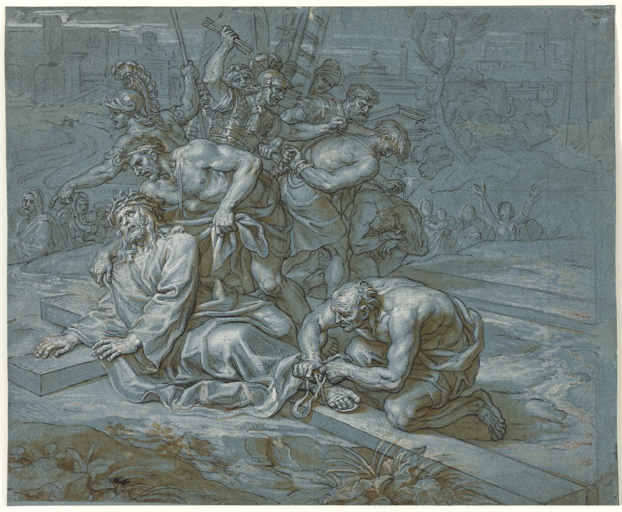 Christus entkleidet am Kreuz von Michel des Gobelins Corneille