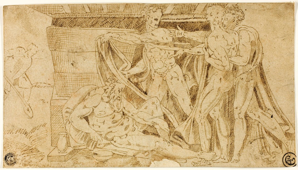 Die Trunkenheit Noahs von Michelangelo Buonarroti