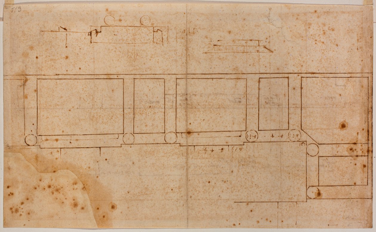 Grundriss für die Fassade von San Lorenzo von Michelangelo Buonarroti