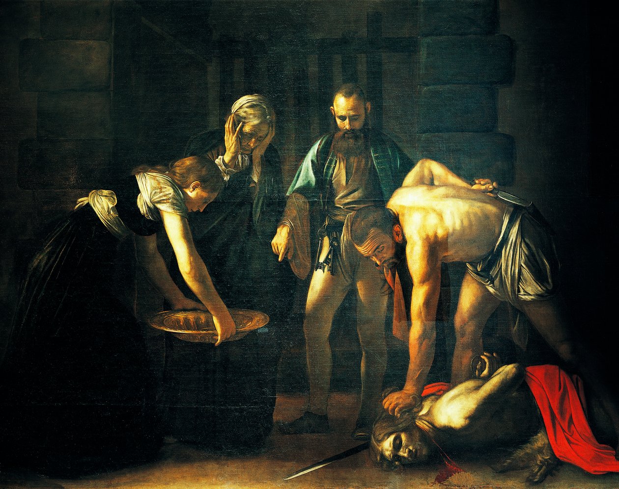 Die Enthauptung von Johannes dem Täufer von Michelangelo Merisi da Caravaggio