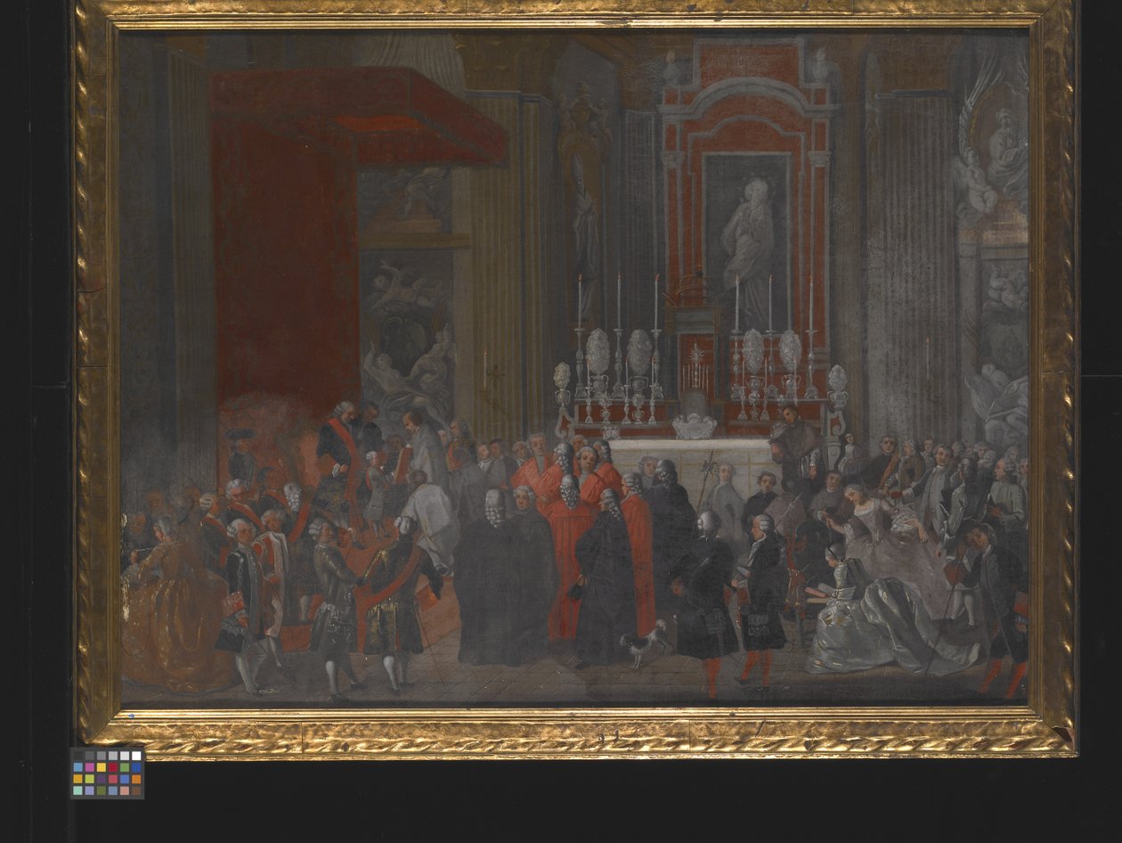 Eine religiöse Zeremonie zur Thronbesteigung von Ferdinand IV. von Neapel von Michele Foschini