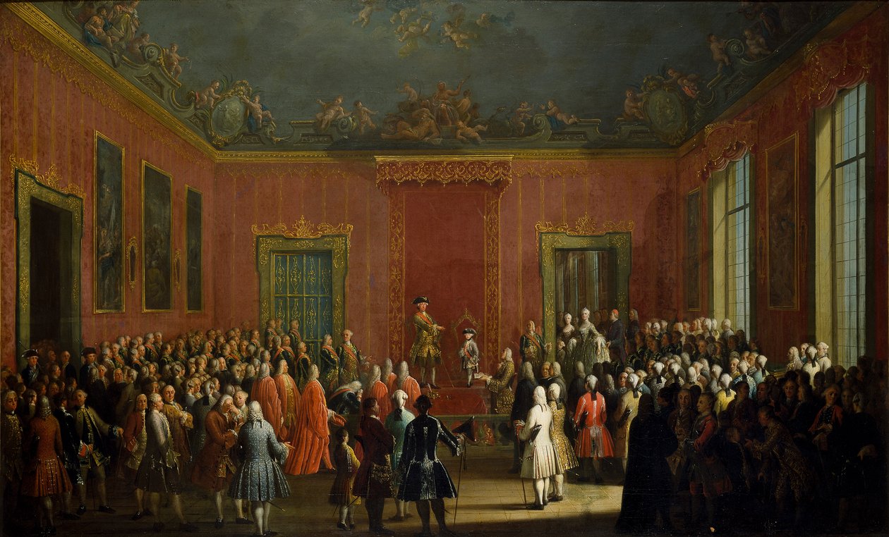 Abdankung von Karl von Bourbon von Michele Foschini