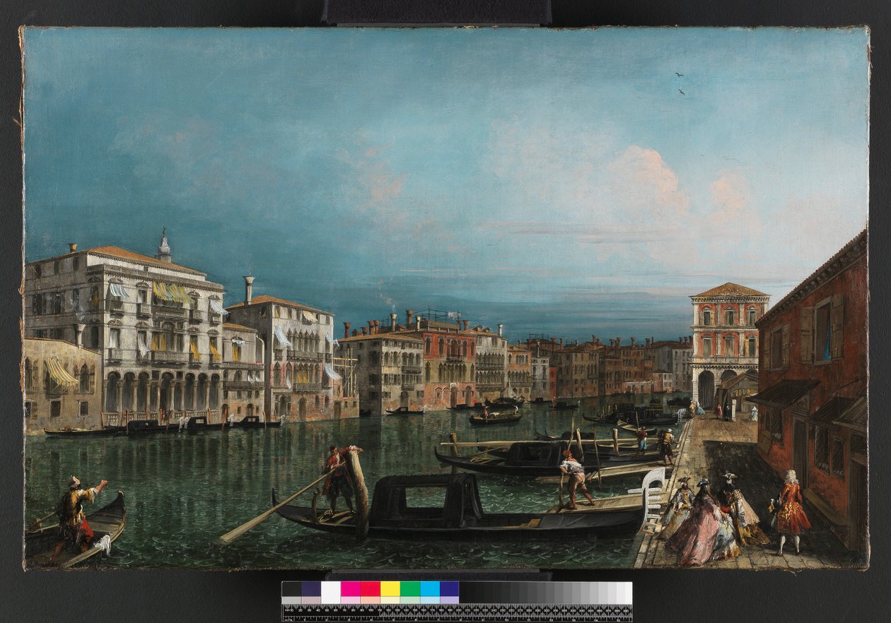 Der Canal Grande, Venedig, oberhalb der Rialto-Brücke von Michele Marieschi