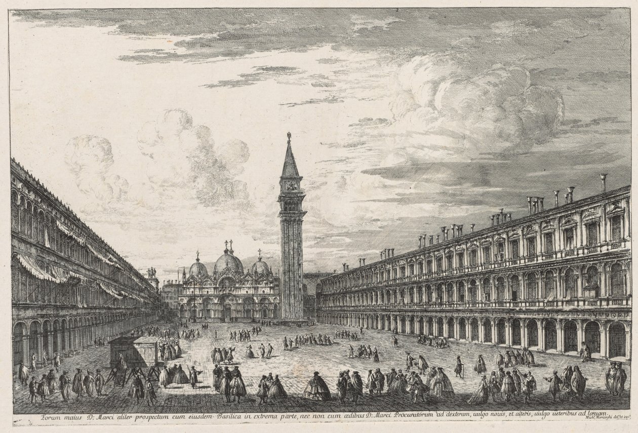 Ansichten von Venedig: Piazza S. Marco von Michele Marieschi