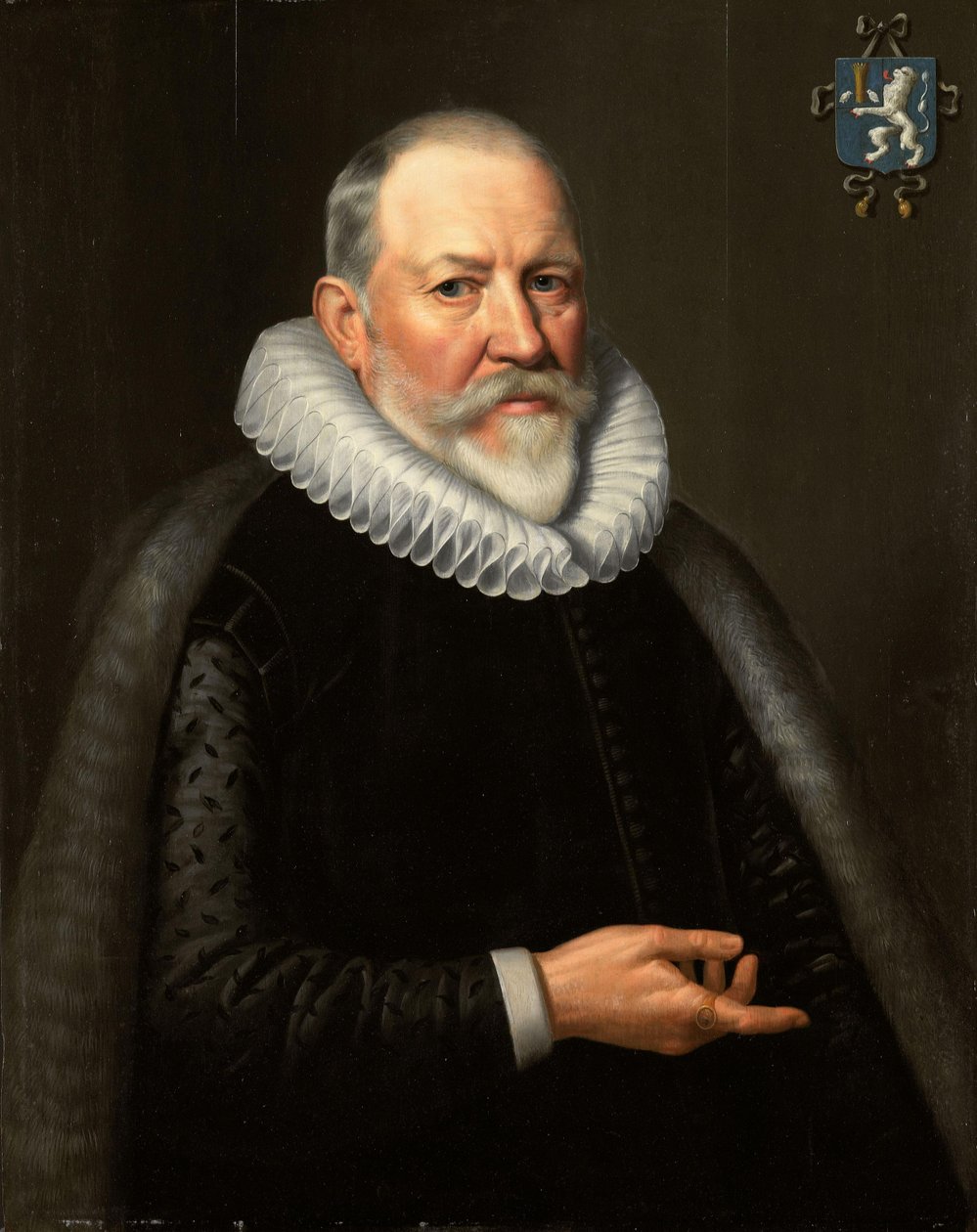 Porträt von Maerten Ruychaver (1545-1626) von Michiel Jansz van Mierevelt (copy after)