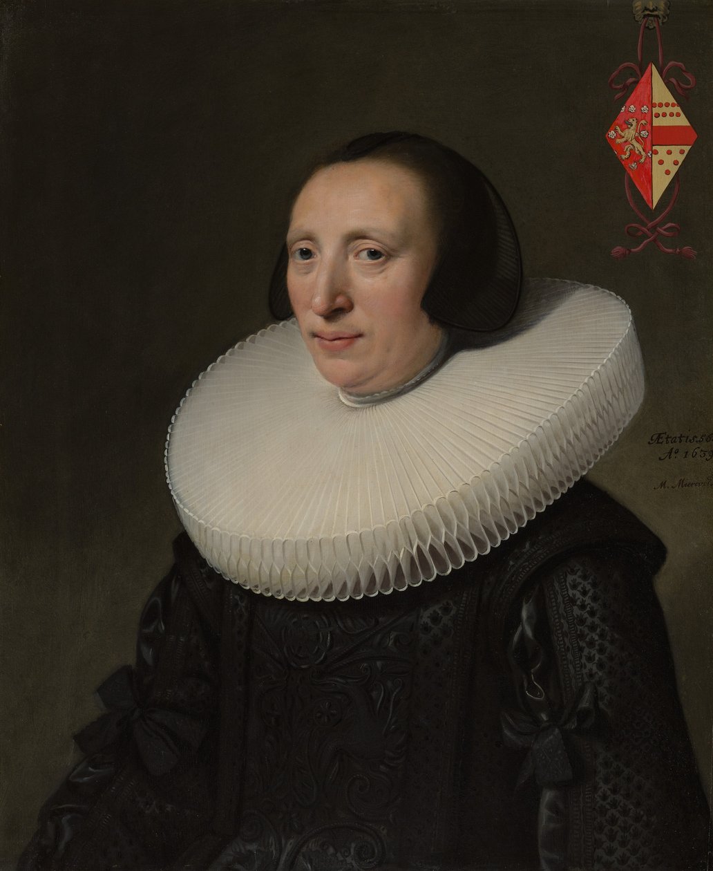 Margaretha van Clootwijk, geboren um 1580/81, gestorben 1662, Ehefrau von Jacob van Dalen, 1639 von Michiel Jansz van Mierevelt