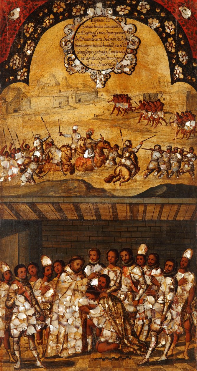 Die Eroberung Mexikos. Tafel XIX von Miguel Gonzales