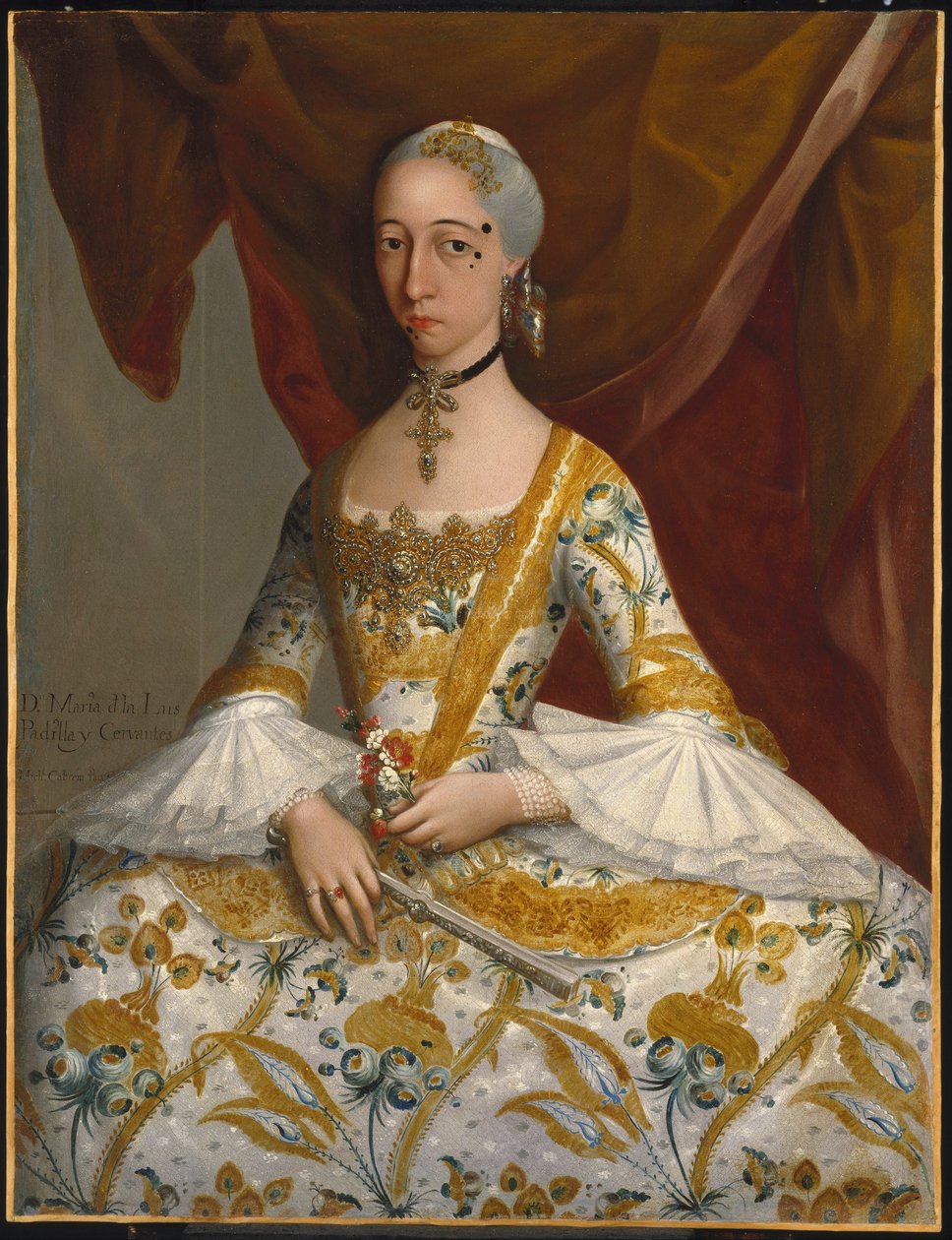Doña María de la Luz Padilla y (Gómez de) Cervantes von Miguel Cabrera